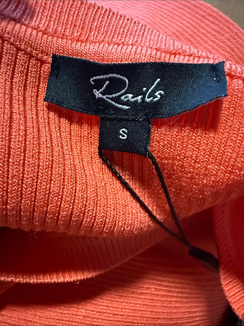 NEW RAILS syd dress in coral small - Picture 5 of 10